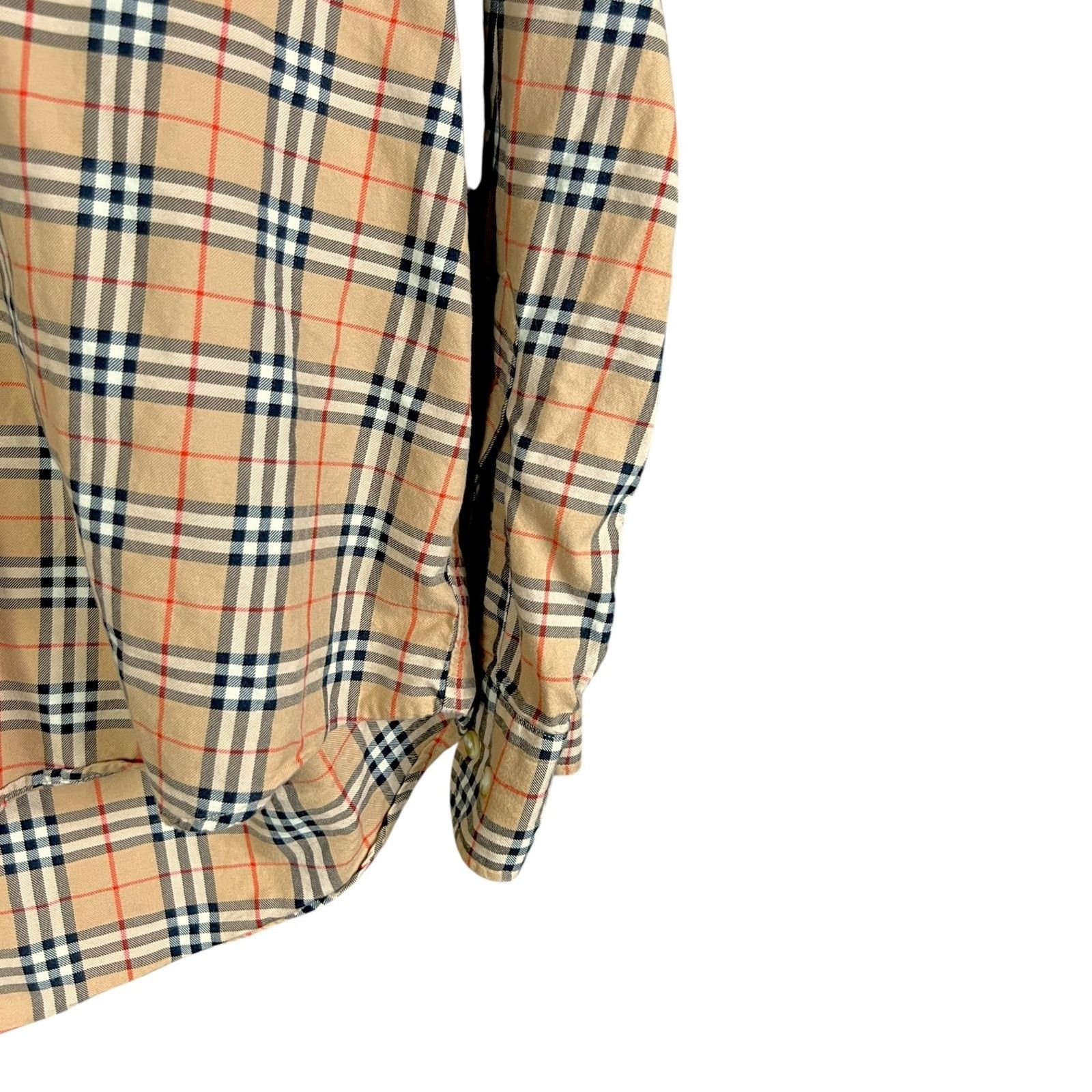 Burberry Burberry London Mens XXL Nova Check Button Down $690 Luxury Size US XL / EU 56 / 4 - 4 Thumbnail