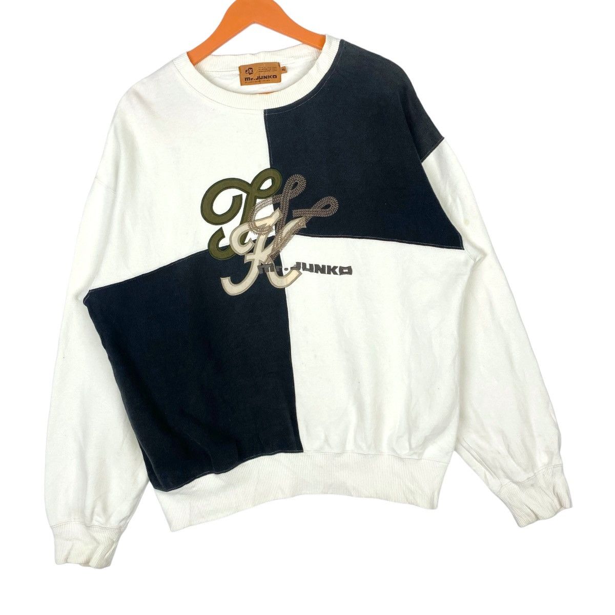 Mr. Junko Mr Junko Embroidered Logo Sweatshirt Colorblock Crewneck Size US M / EU 48-50 / 2 - 4 Thumbnail
