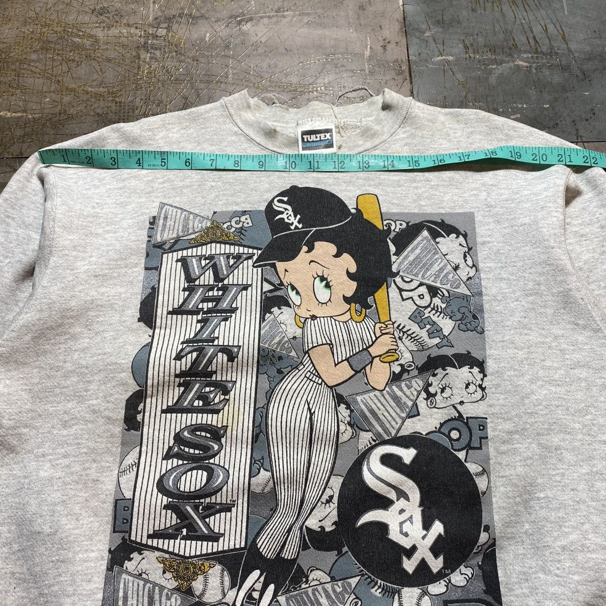 Cartoon Network Vintage Betty Boop X MLB White Sox Sweatshirt Size US L / EU 52-54 / 3 - 14 Thumbnail