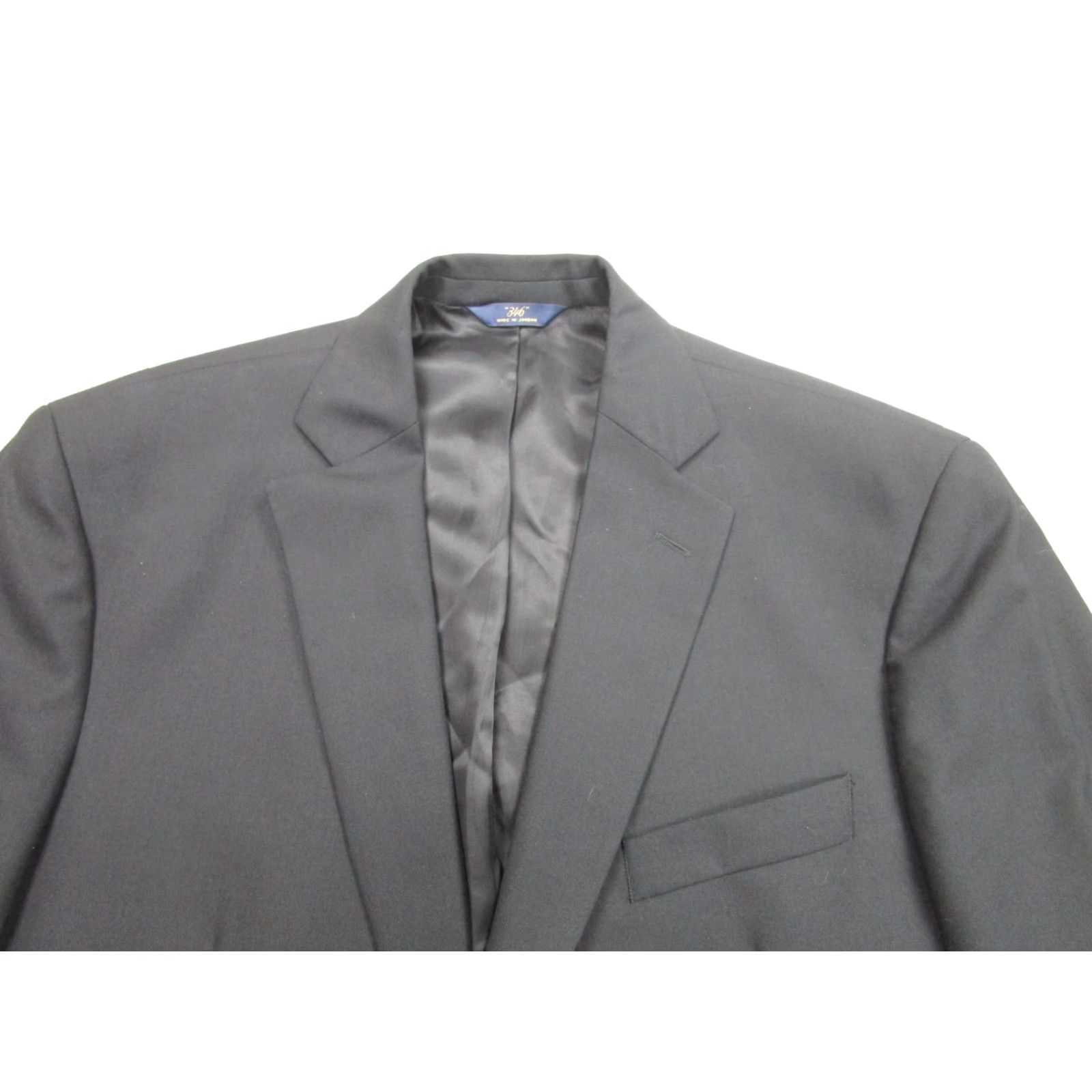 Brooks Brothers VINTAGE? (No) Brooks Brothers 346 Suit Blazer Mens 43R Black Wool Stretch 2 Button Jacket Size 46R - 2 Thumbnail