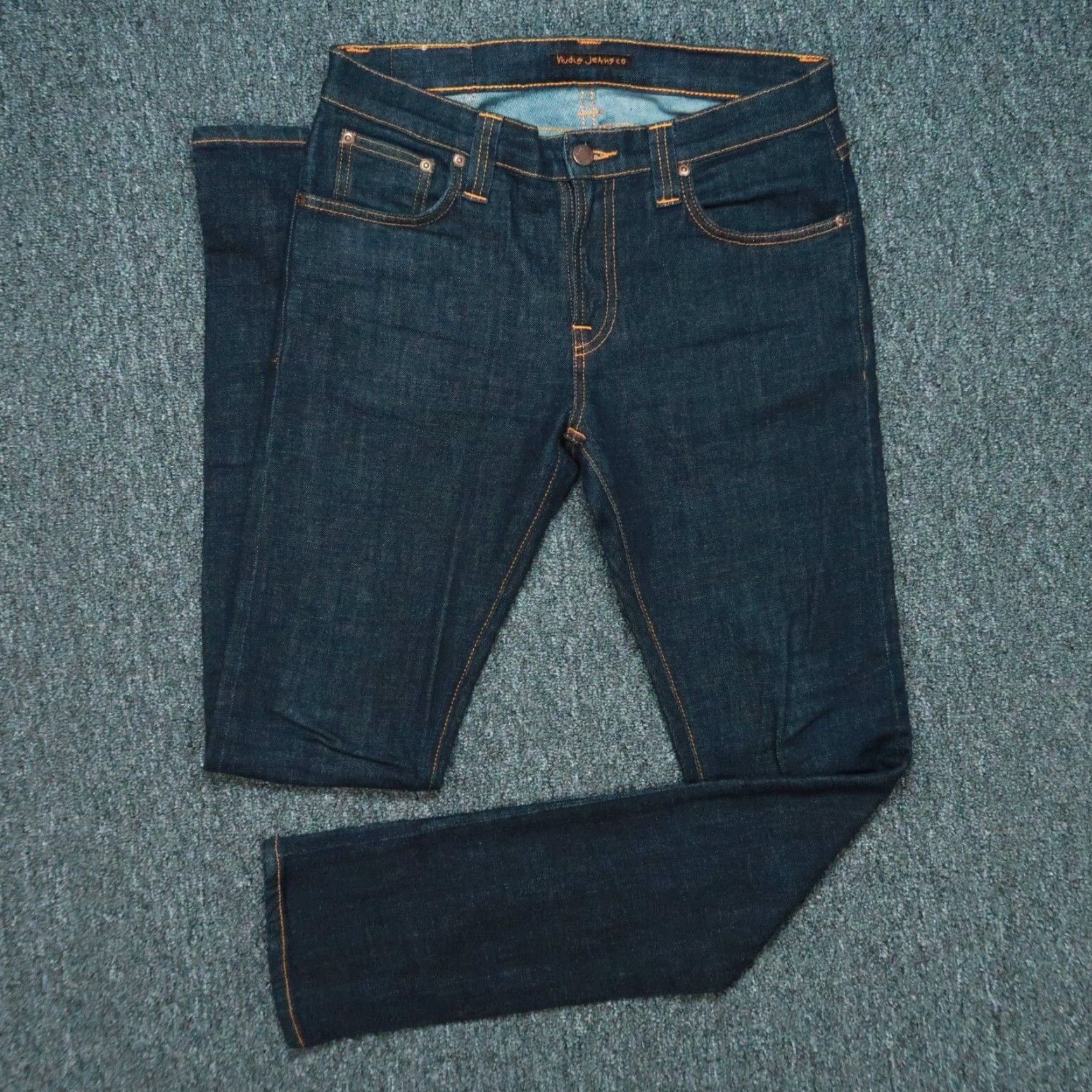 Nudie Jeans Nudie Jeans Mens 29x32 Blue Jeans Slim Regular Denim 5-Pocket Belt Loops Cotton Vintage No N/A Size US 29 - 2 Thumbnail
