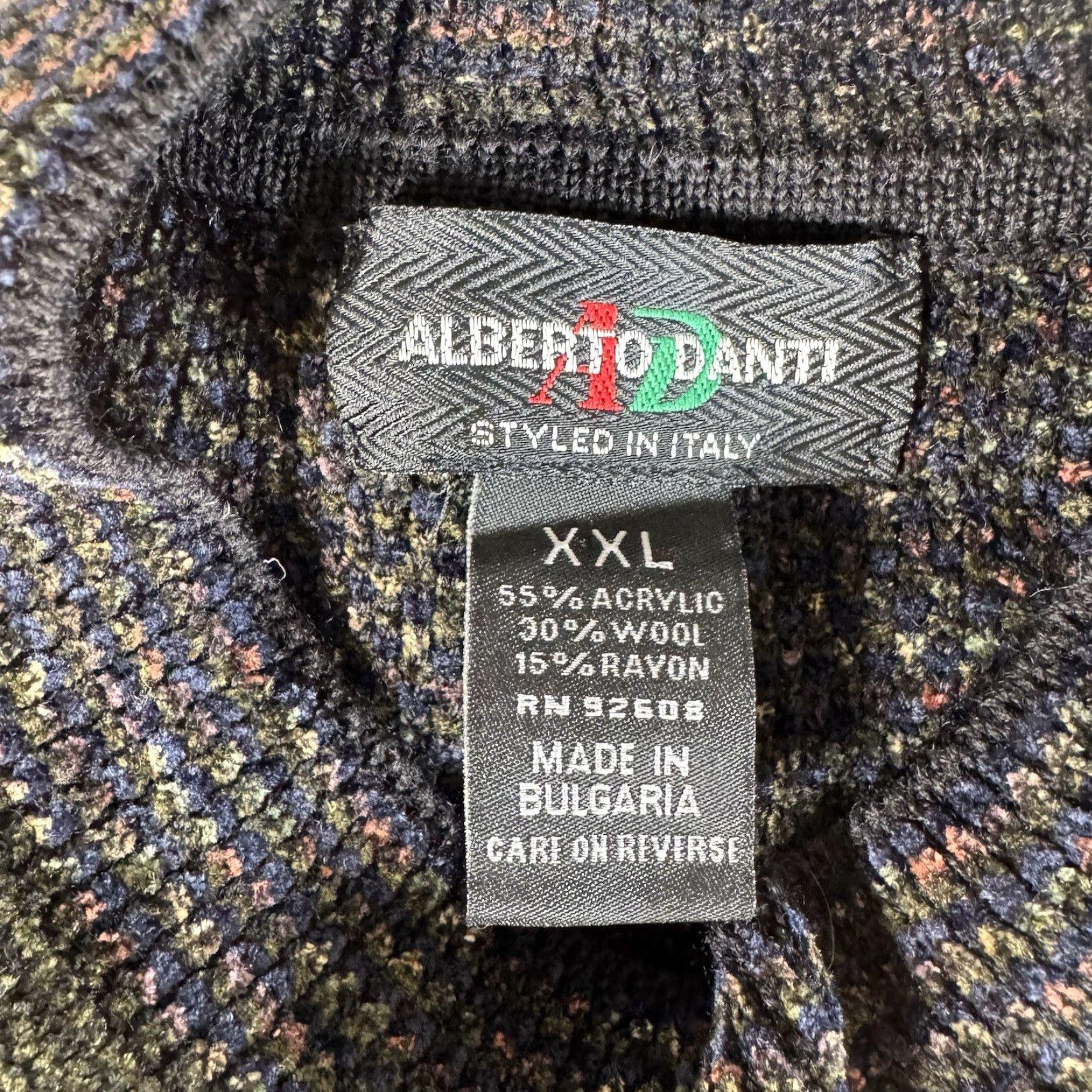 Vintage VINTAGE Alberto Danti Sweater XXL Men Pullover Crew Knit Striped Wool Blend Brown 80s 90s Hip Hop Retro Cosby Grandpa Big & Tall Fall Winter Size US XXL / EU 58 / 5 - 5 Thumbnail