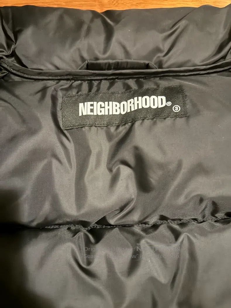 Neighborhood Neighborhood Embroidered Letter Logo Black Down Vest Size US M / EU 48-50 / 2 - 2 Thumbnail