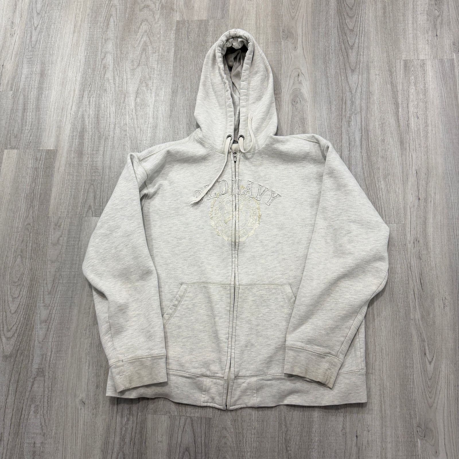 Old Navy Vintage Old Navy Hoodie Men's 2XL Gray Heavyweight Full Zip Size US XXL / EU 58 / 5 - 1 Thumbnail