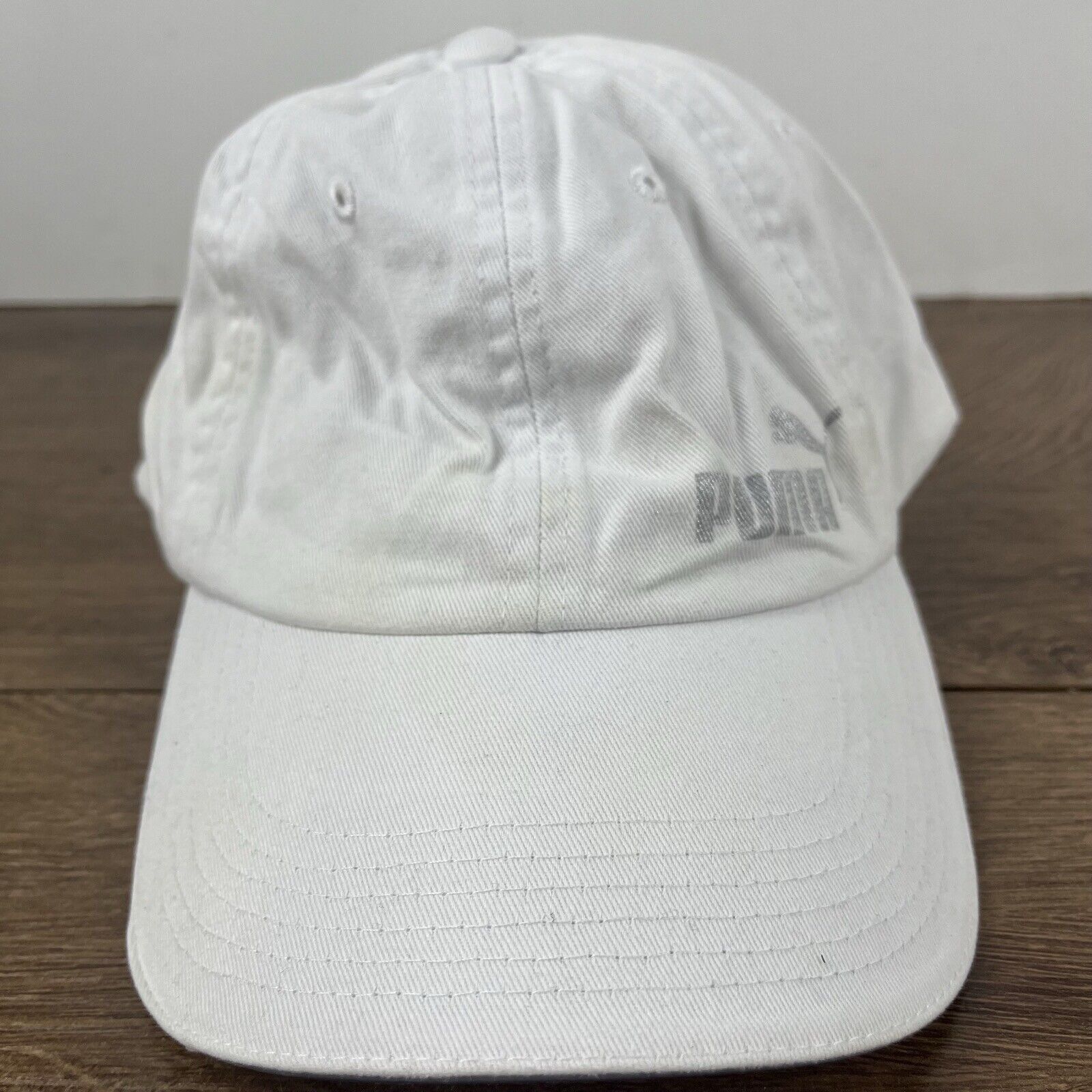 Puma PUMA Hat White Puma Athletic Hat White Hat Adjustable Adult Size ONE SIZE - 5 Thumbnail