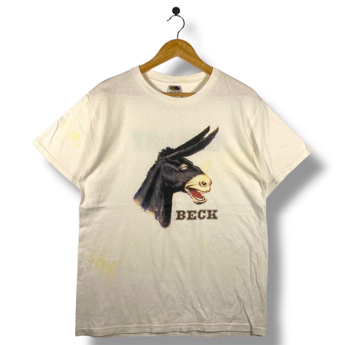 Band Tees Vintage 90's BECK Odelay Album Graphic Band Tee Shirt Size US M / EU 48-50 / 2 - 1 Thumbnail