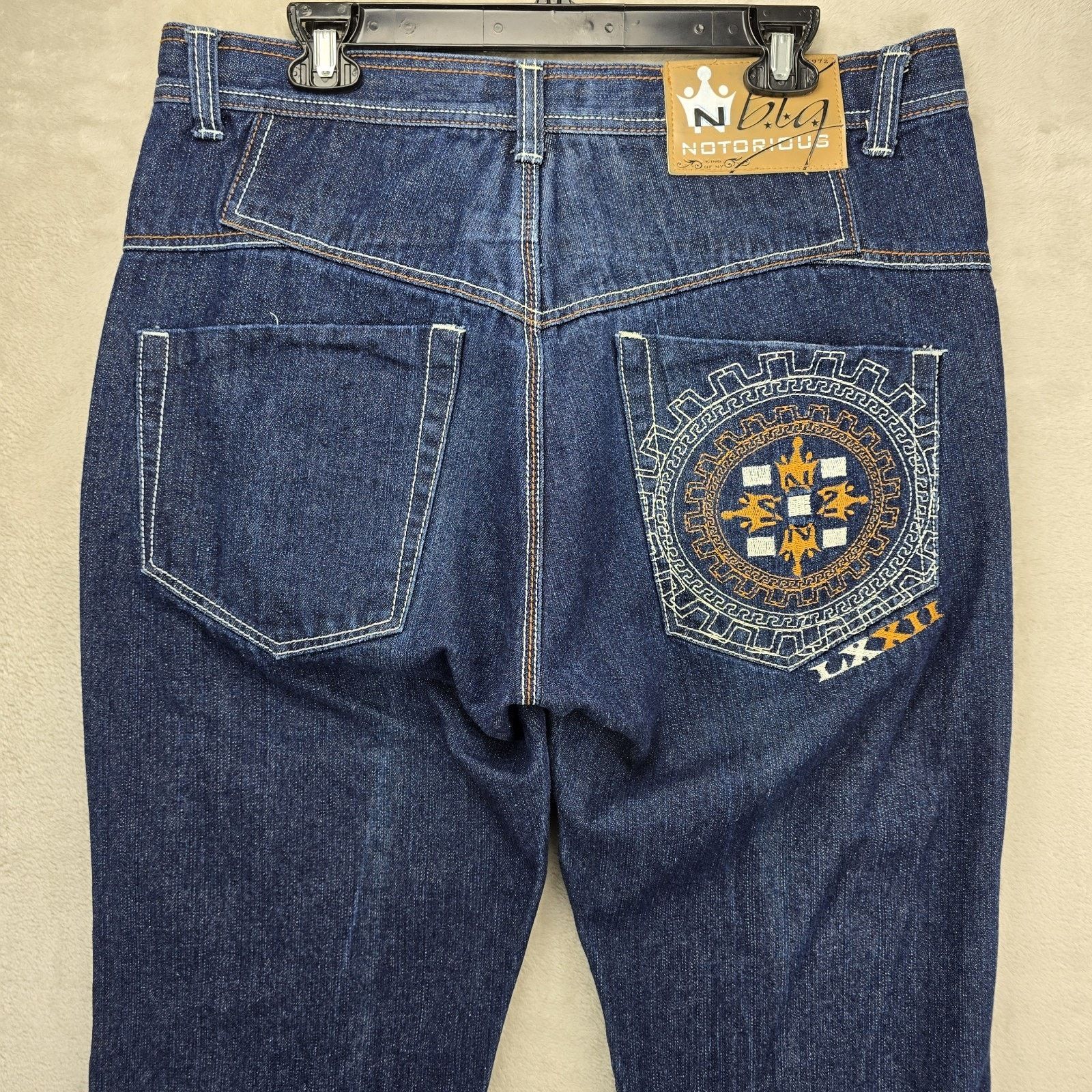 Other Vintage Notorious Big Jeans Fits 36x30 Embroidered Baggy Y2K Size US 36 / EU 52 - 10 Thumbnail