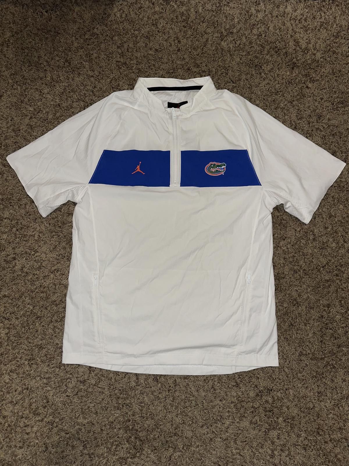Jordan Brand Jordan Florida Gators Half Zip Pullover White/Blue Jacket Sample Size US L / EU 52-54 / 3 - 1 Thumbnail