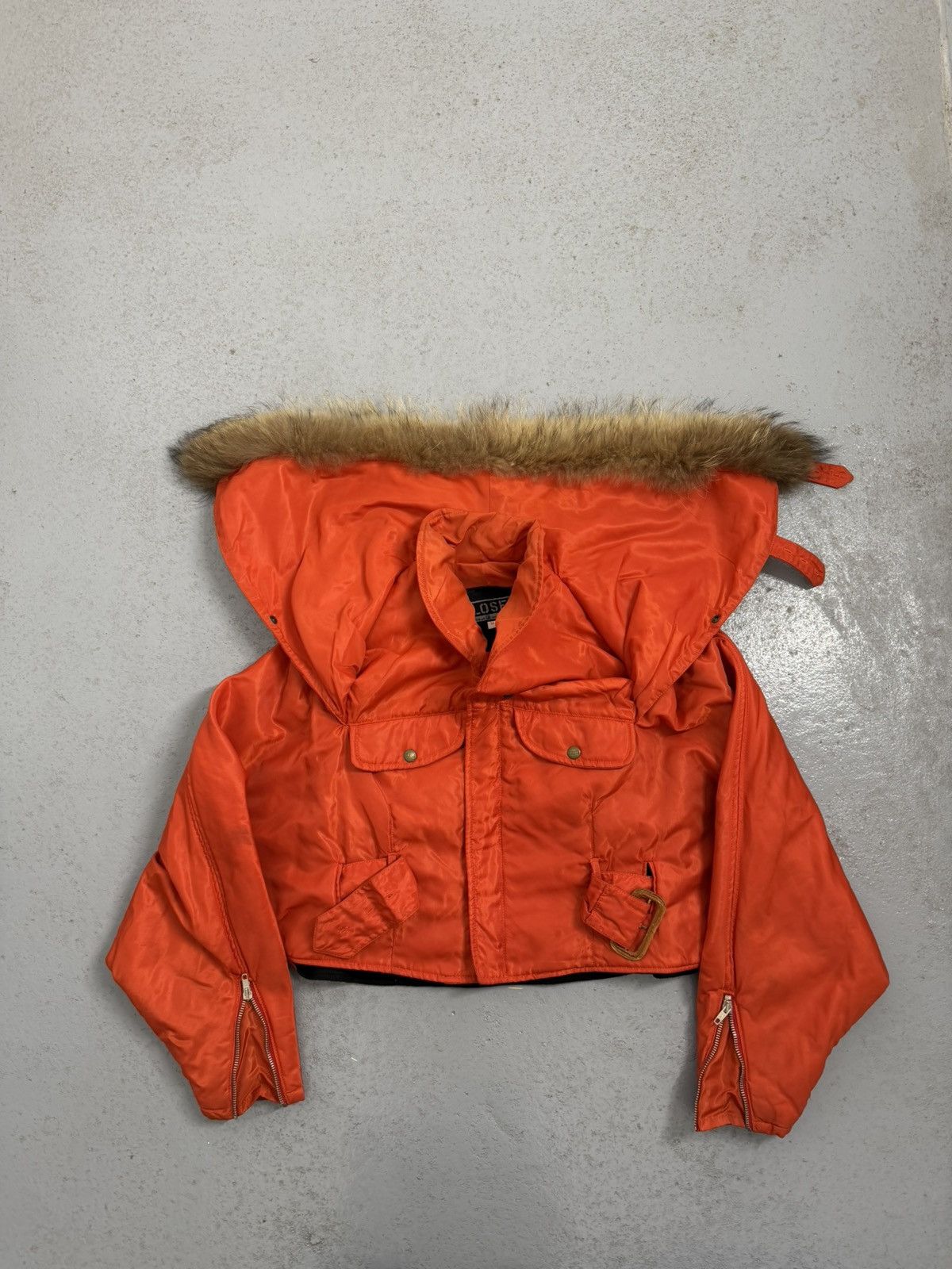 CLOSED × Marithe + Francois Girbaud 80s Marithe Francouis Girbaud For Closed Fur Jacket Size M / US 6-8 / IT 42-44 - 4 Thumbnail