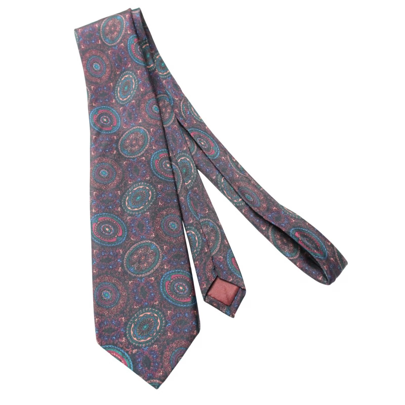 Vintage Schubert Munchen Tie Mens ONE SIZE Men Pure Silk Pointed Classic Patterned Size ONE SIZE - 4 Thumbnail