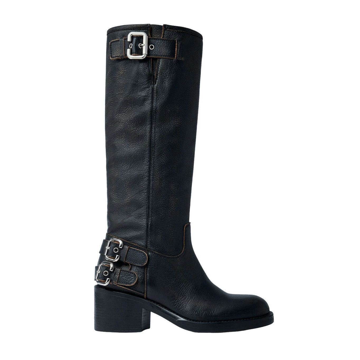 Chloe Dakota Black Boots New )