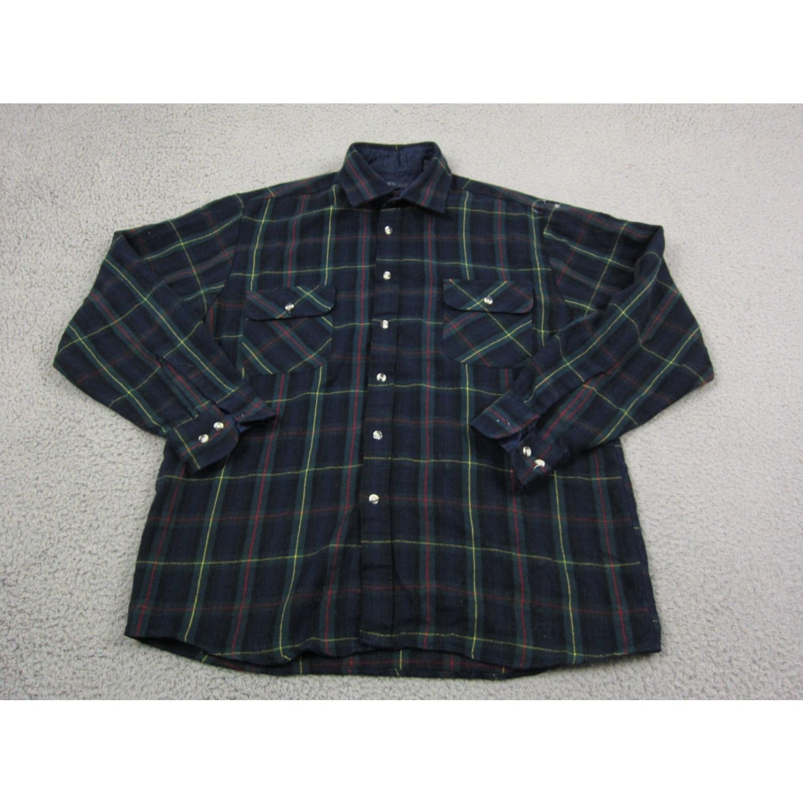 Vintage VINTAGE Astor Shirt Mens M Green Blue Plaid Flannel 80s Button-Up Casual Shirt Mens Size US M / EU 48-50 / 2 - 2 Thumbnail
