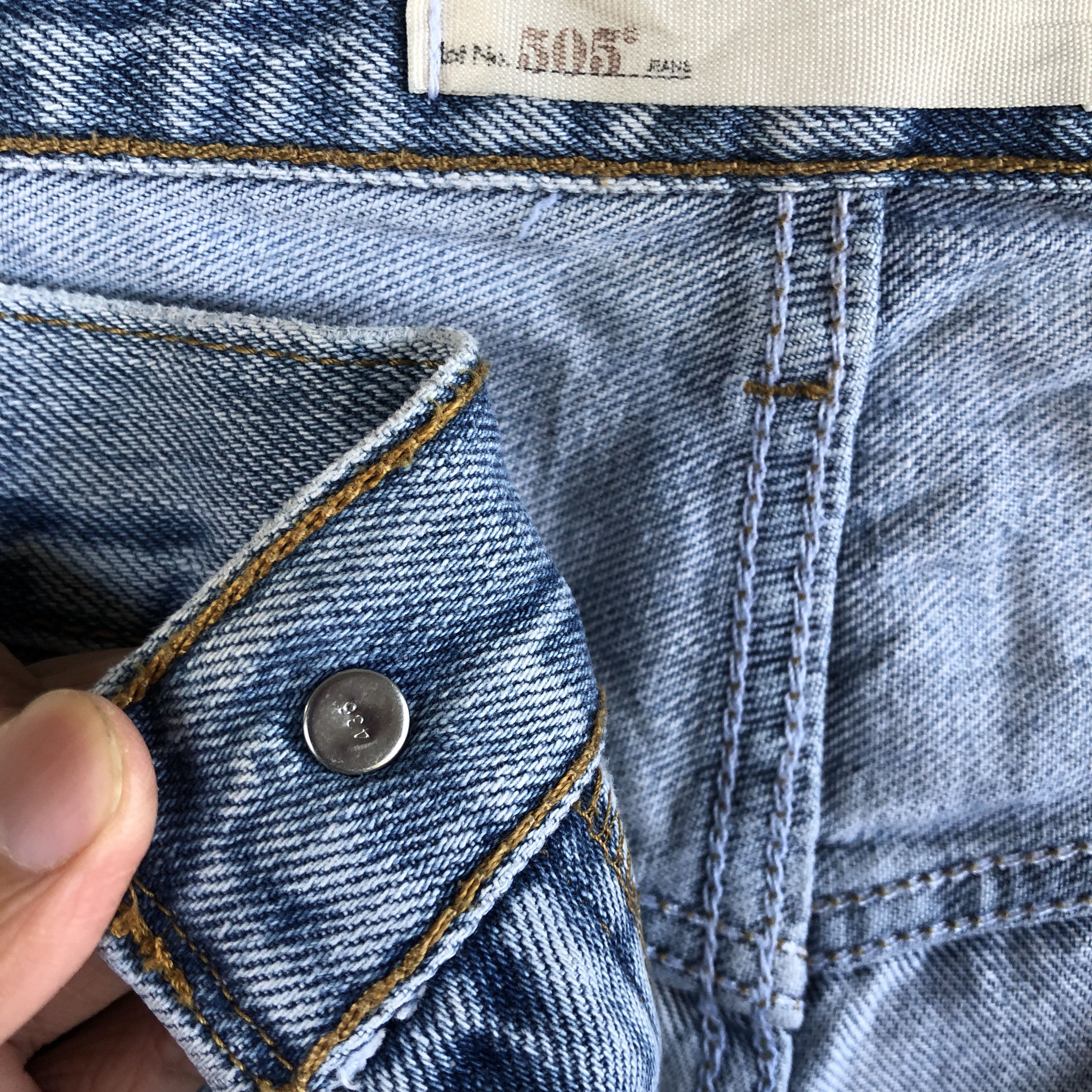 Levi's Vintage Y2K Levis Faded Jeans Levi's 505 Light Wash Denim Size US 44 / EU 60 - 7 Thumbnail