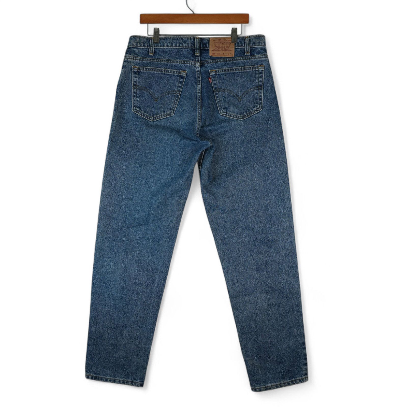 Levi's Vintage 1994 Levis 550 Jeans 36x32 Relaxed Fit Tapered Leg Size US 36 / EU 52 - 2 Thumbnail