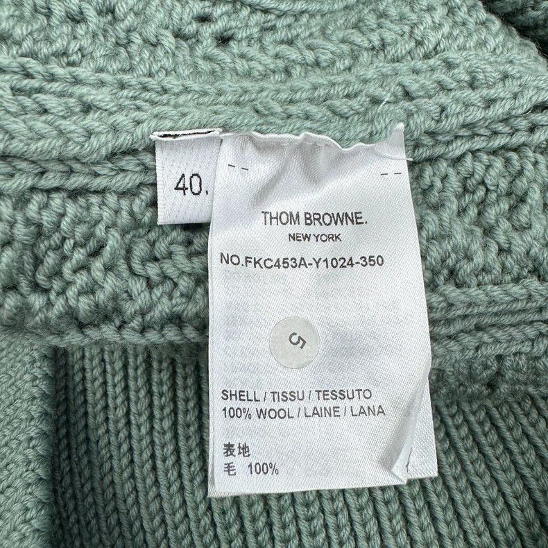 Thom Browne Thom Browne Size 40Long Sleeve Cardigan in Herb Classic log Size US XXS / EU 40 - 6 Thumbnail