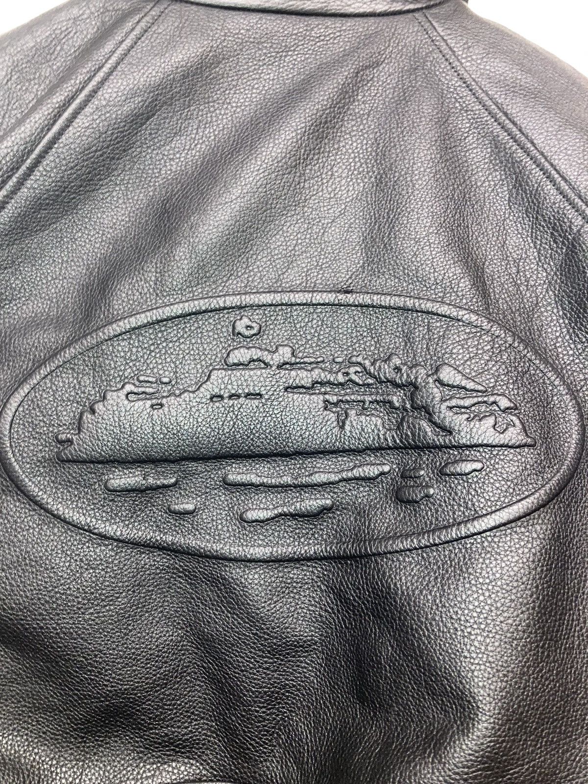 Corteiz Corteiz leather jacket | Grailed