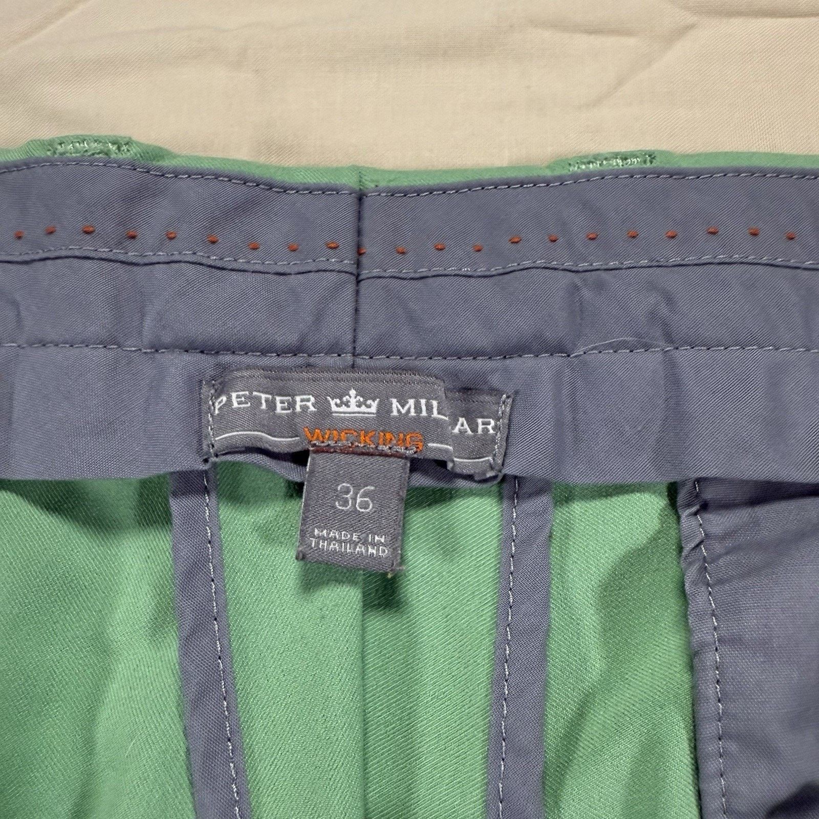 Peter Millar Peter Millar Summer Comfort Mens Size 36 Wicking Teal Shorts Size US 36 / EU 52 - 3 Thumbnail