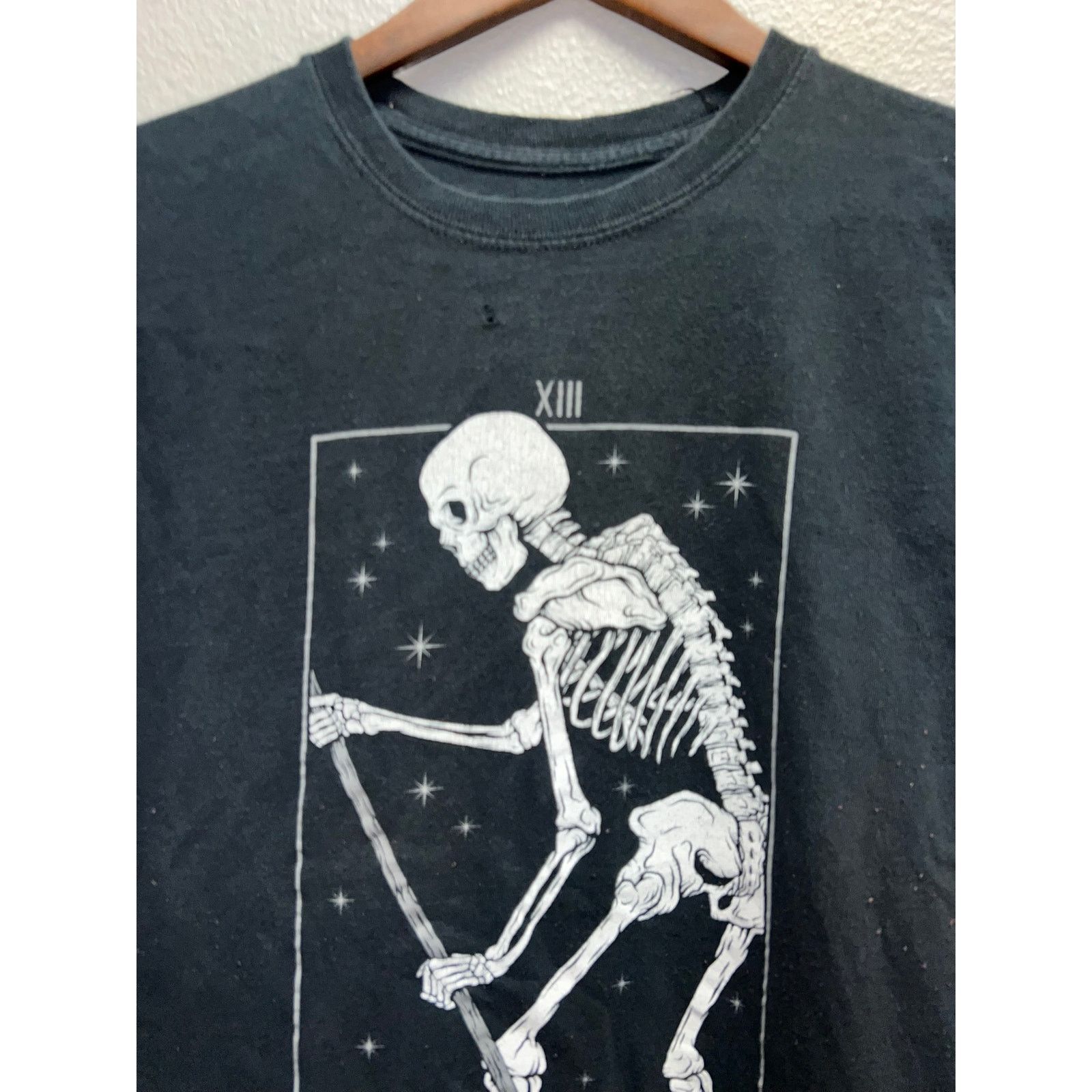 The Unbranded Brand La Mort Shirt Skeleton XIII Sword Graphic Black Shirt Medium Size US M / EU 48-50 / 2 - 2 Thumbnail
