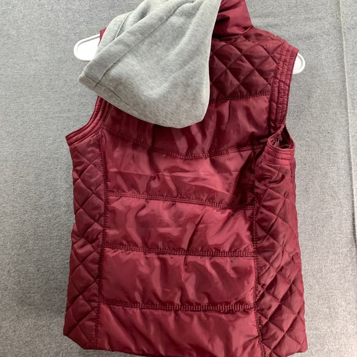 Other Bongo Puffer Vest Womens Small Red Winter Hoodie Vest