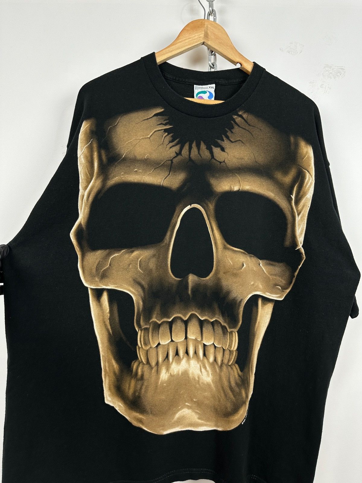 Liquid Blue 1999 Vintage Liquid Blue Skull All Over Print T-Shirt Size US XXL / EU 58 / 5 - 12 Thumbnail