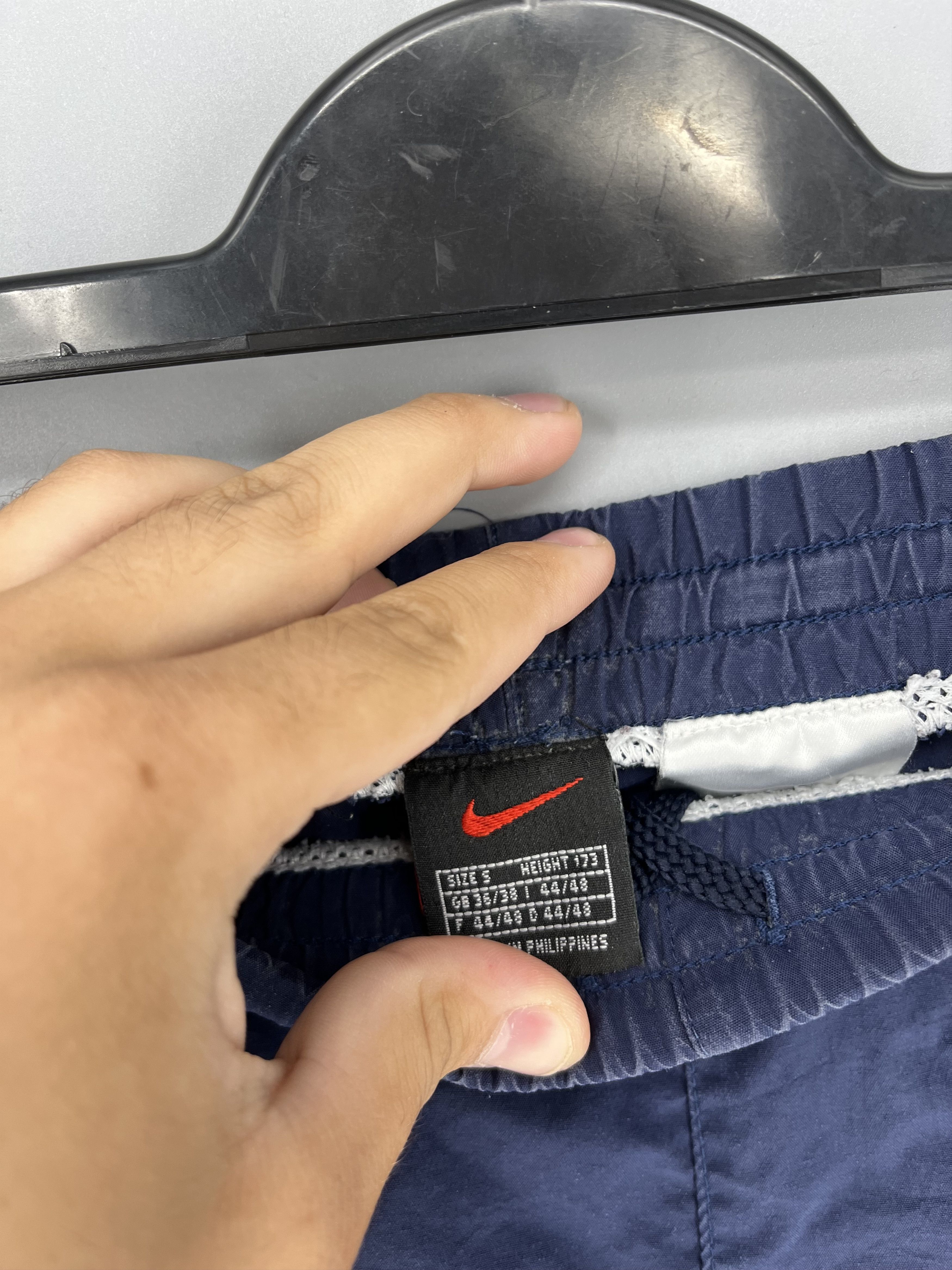 Nike × Vintage 90s Vintage Nike Swoosh Logo Shorts Travis Style Size US 30 / EU 46 - 7 Thumbnail