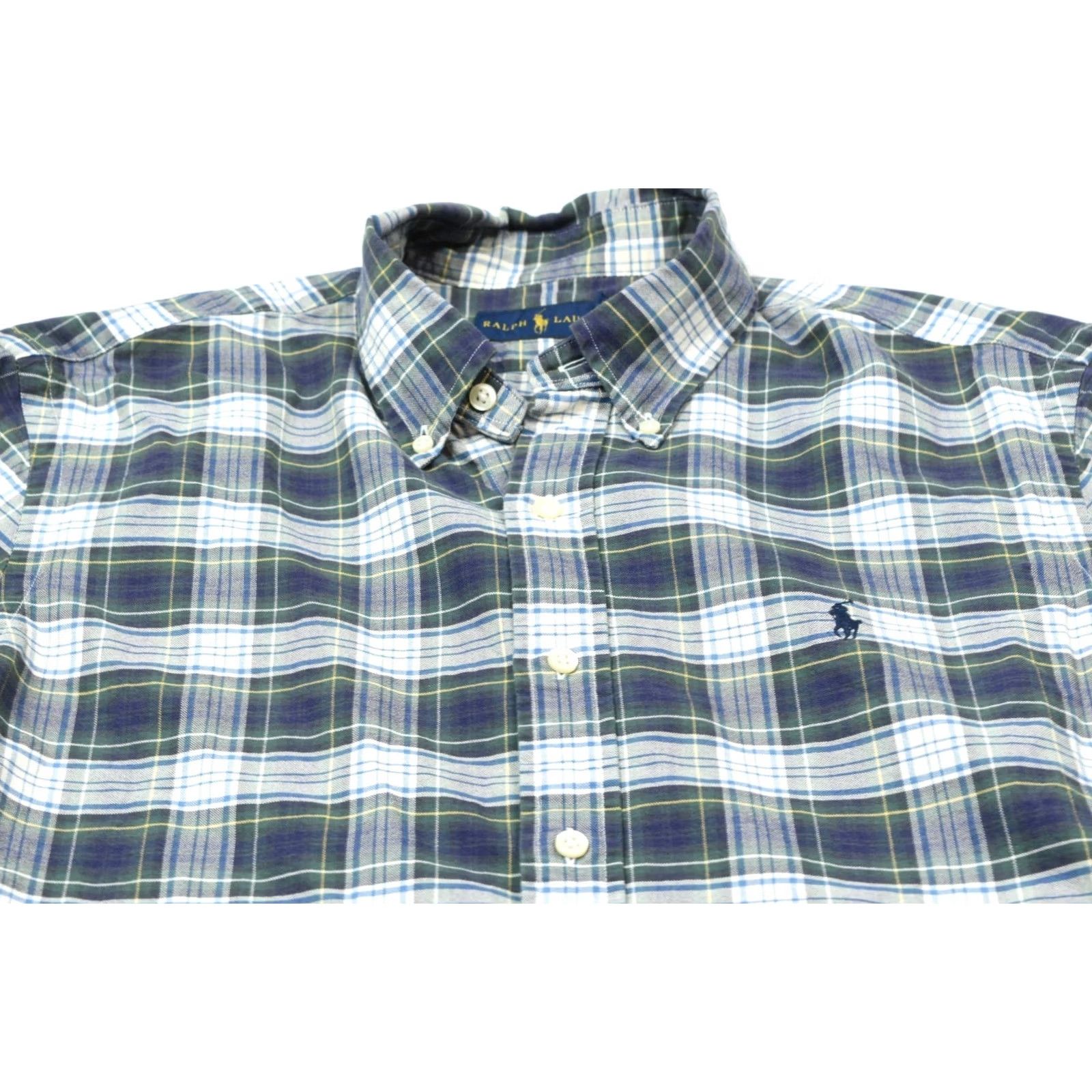 Ralph Lauren Ralph Lauren Oxford Shirt Mens Large Plaid Long Sleeve Button-Down Cotton Size US L / EU 52-54 / 3 - 3 Thumbnail