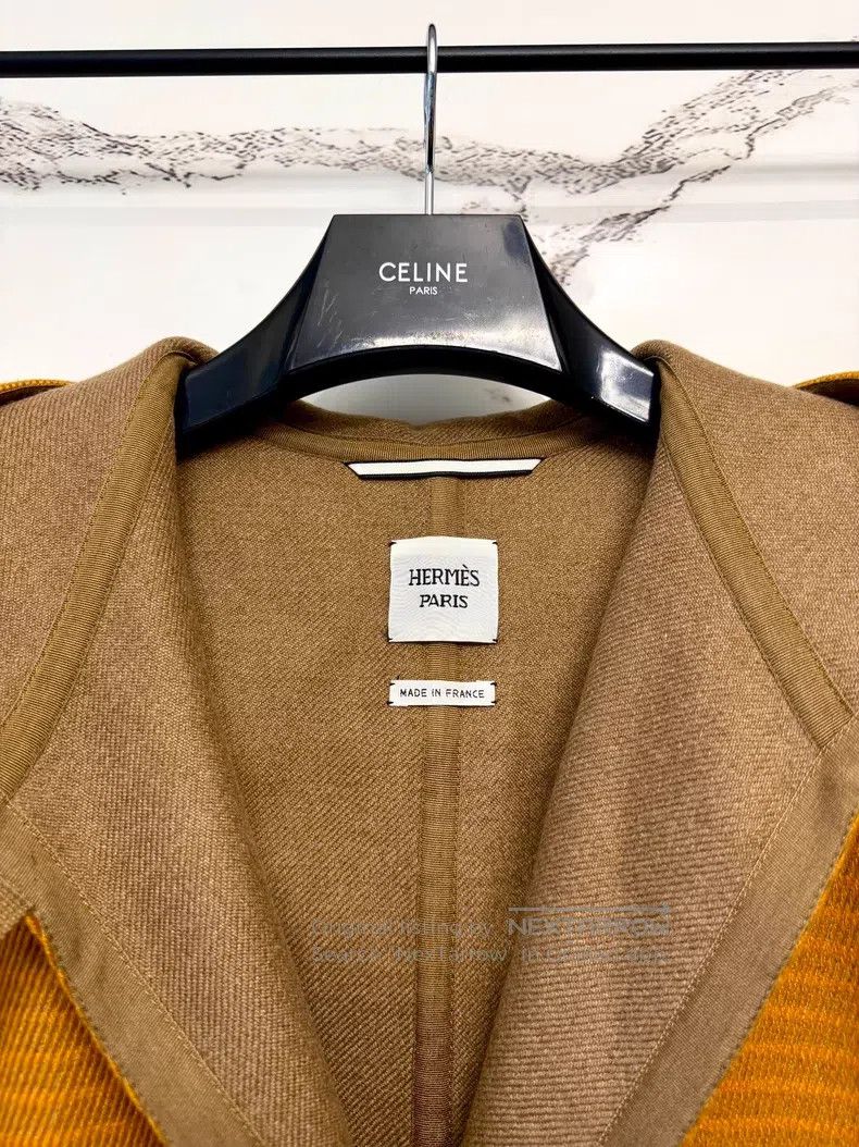 Hermes Hermes Leather Buckle Bathrobe Coat Size XXS / US 00 / IT 34 - 2 Thumbnail