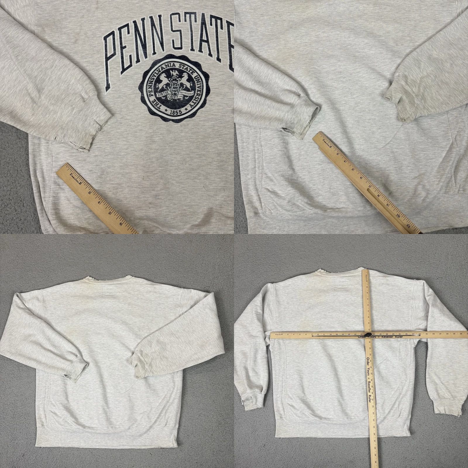 Russell Athletic VINTAGE Russell Athletic Pro Cotton Penn State Sweatshirt Mens Large Gray Nittany Lions Crew Neck Size US L / EU 52-54 / 3 - 8 Thumbnail