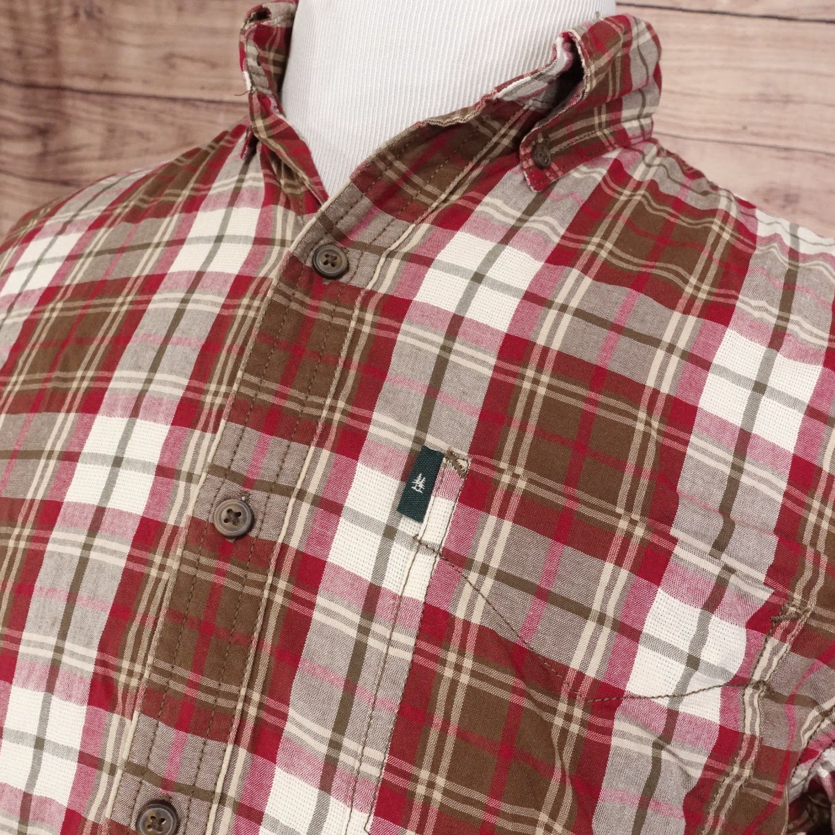 Vintage Vintage G.H. BASS Men's Long Sleeve Plaid Button-Down Shirt Size S Red Casual Winter Size US S / EU 44-46 / 1 - 2 Thumbnail