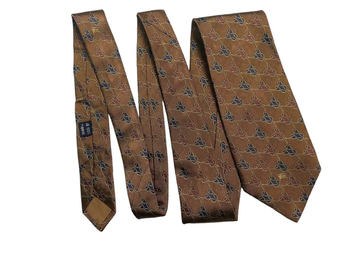 Burberry × Designer × Vintage 👍 Vintage Burberrys of London original authentic neck Ties Size ONE SIZE - 1 Thumbnail