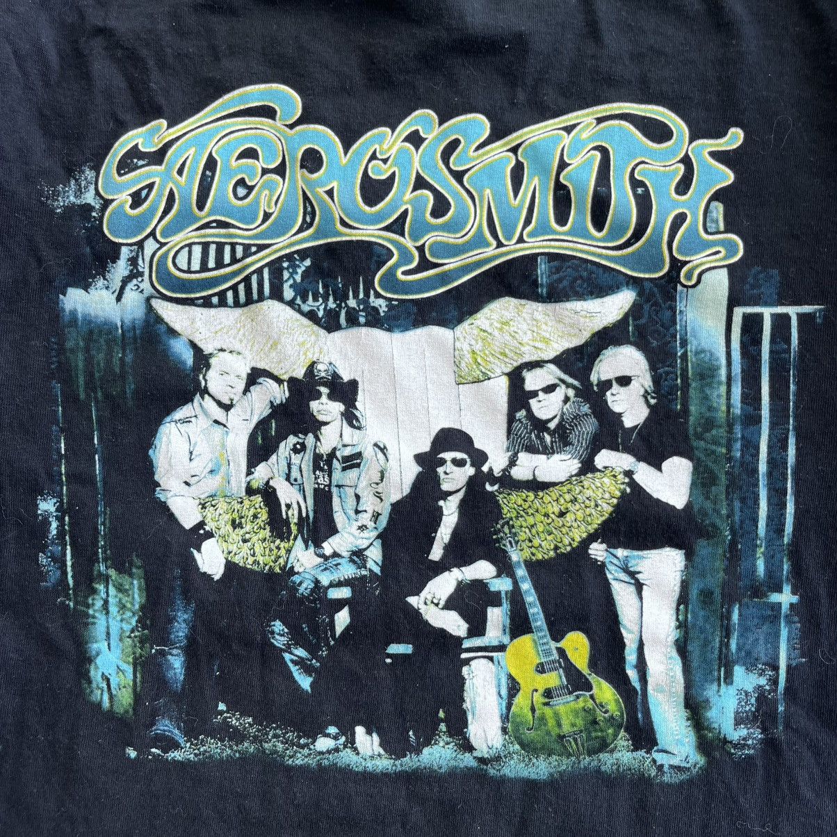 Aerosmith × Band Tees 2006 Aerosmith Black Concert Logo Band Tee Vintage Style L Size US L / EU 52-54 / 3 - 5 Thumbnail