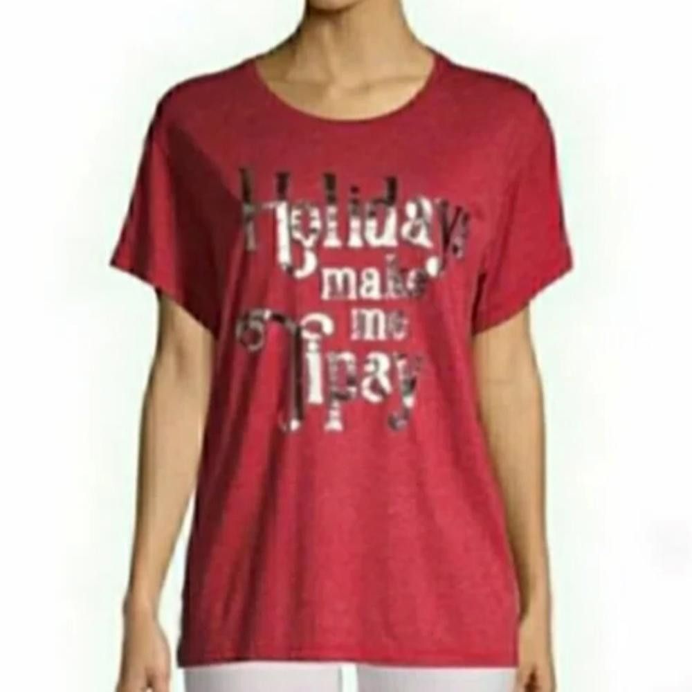Wildfox Wildfox l Holidays Make Me Tipsy Tee Size Medium Size M / US 6-8 / IT 42-44 - 1 Thumbnail