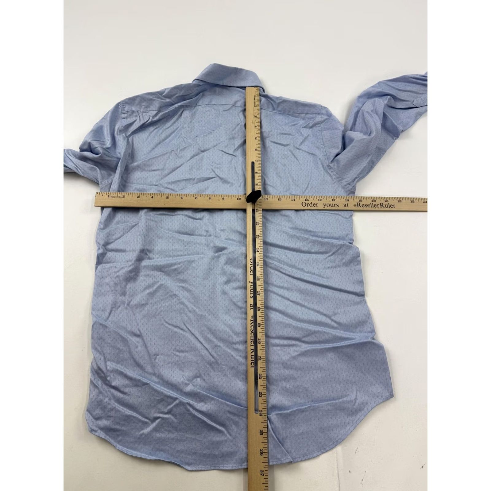 Uniqlo Uniqlo Shirt Mens XS Blue Herringbone Slim Fit Long Sleeve Dress Top Button Down Size US XS / EU 42 / 0 - 6 Thumbnail