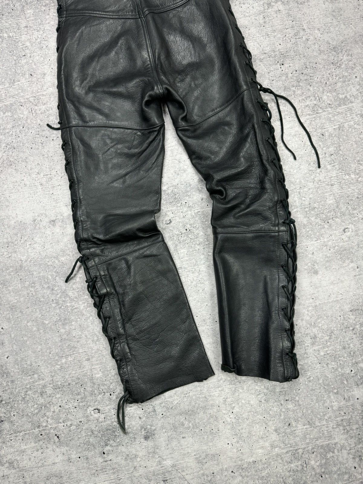 Genuine Leather Vintage 90’s Y2K Style Casual Cowboy Genuine Leather Pants Size US 30 / EU 46 - 18 Thumbnail