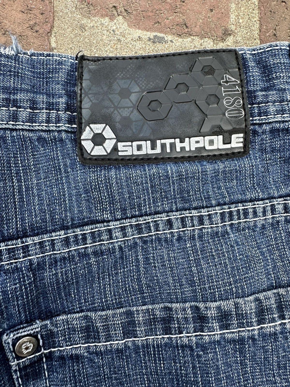 JNCO × Southpole × Vintage Vintage Y2K Skater Jean Shorts Medium Wash Baggy Fit Size US 36 / EU 52 - 5 Thumbnail