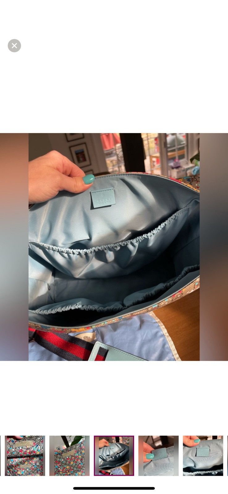 Gucci GUCCI GG Supreme Star Diaper Bag Size ONE SIZE - 5 Thumbnail