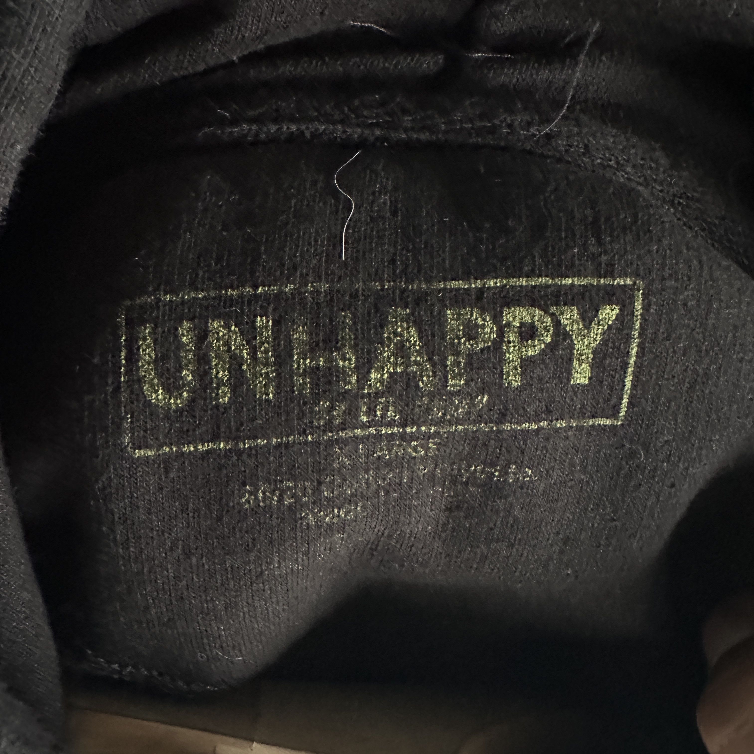 Other Lil Pump Unhappy Hoodie Mens Sz XL Black Harverd Drop Out Size US XL / EU 56 / 4 - 7 Thumbnail