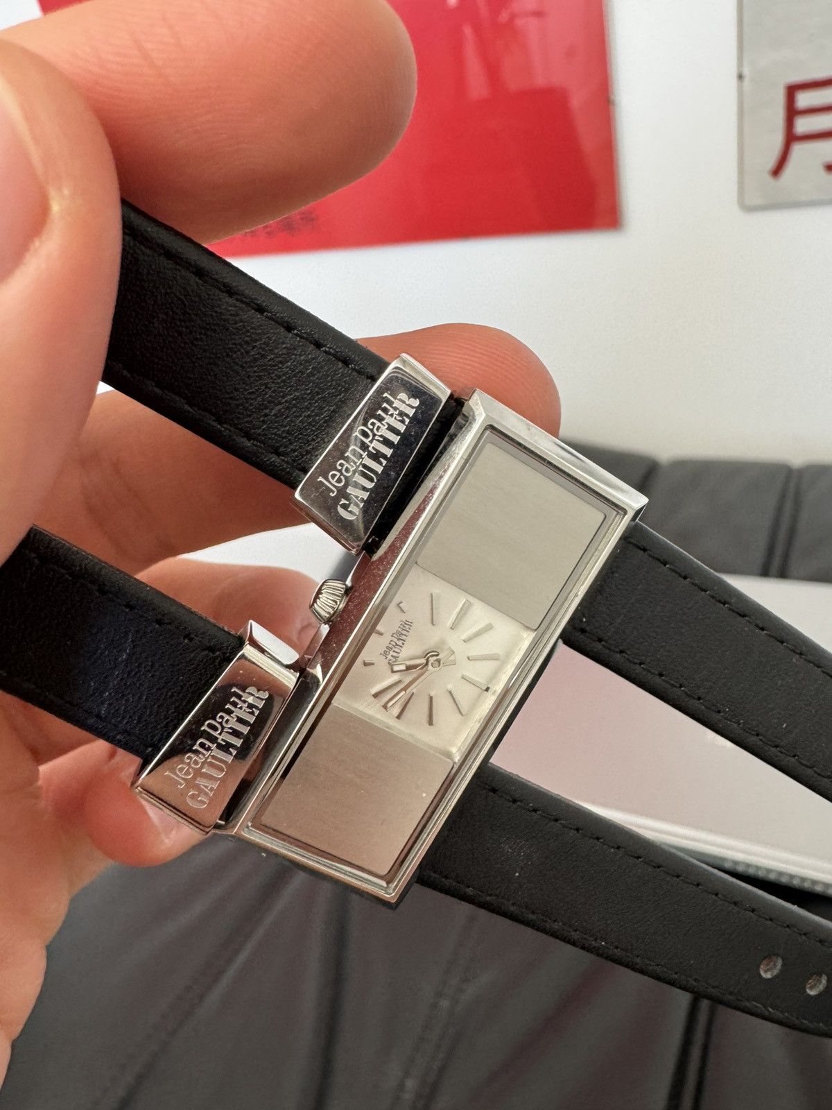 Jean Paul Gaultier Vintage Jean Paul Gaultier Bracelet Watch Double Belt Y2k Size ONE SIZE - 4 Thumbnail