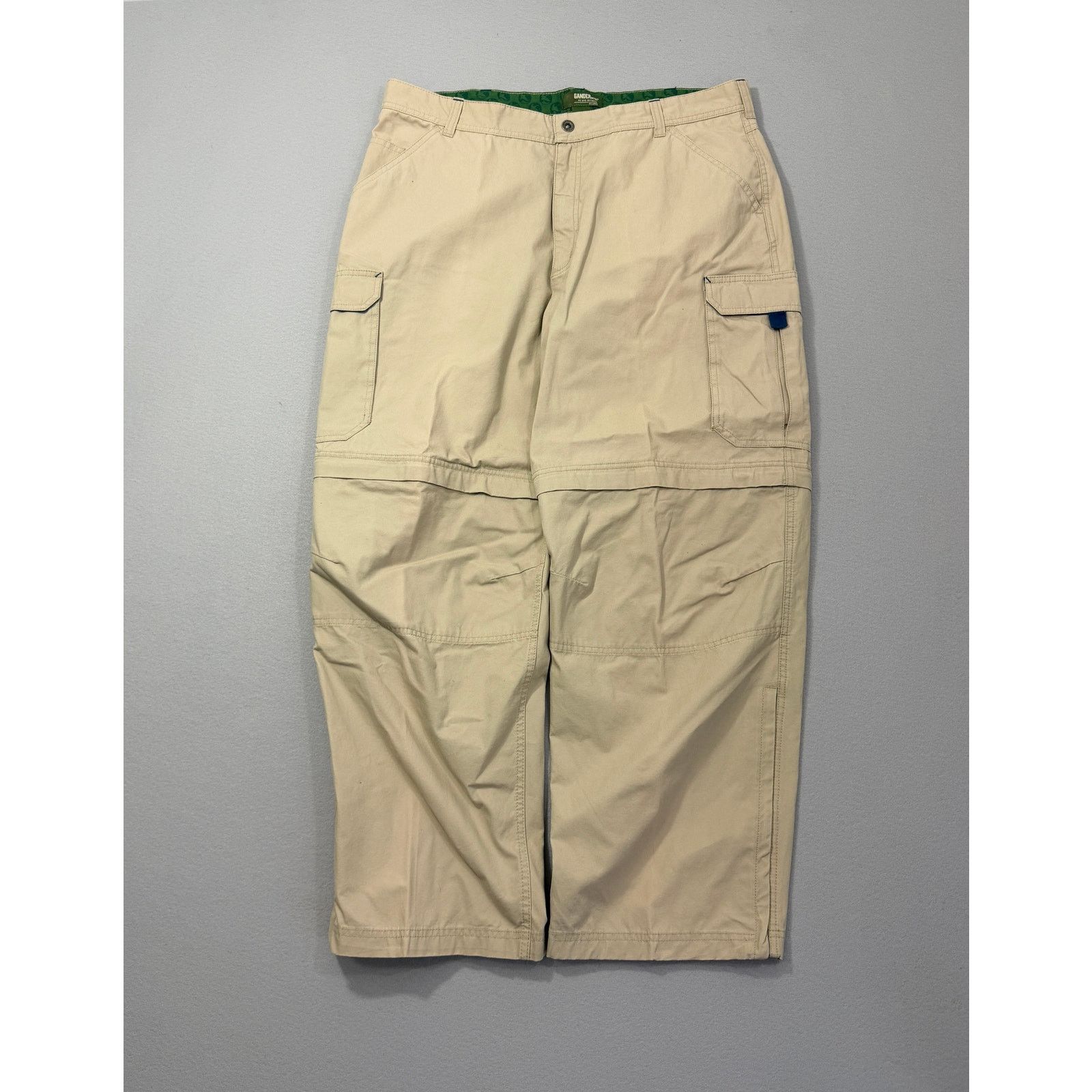 Vintage Vintage Gander Mtn. Convertible Cargo Pants Men's 40x30 Tan Size US 40 / EU 56 - 1 Thumbnail
