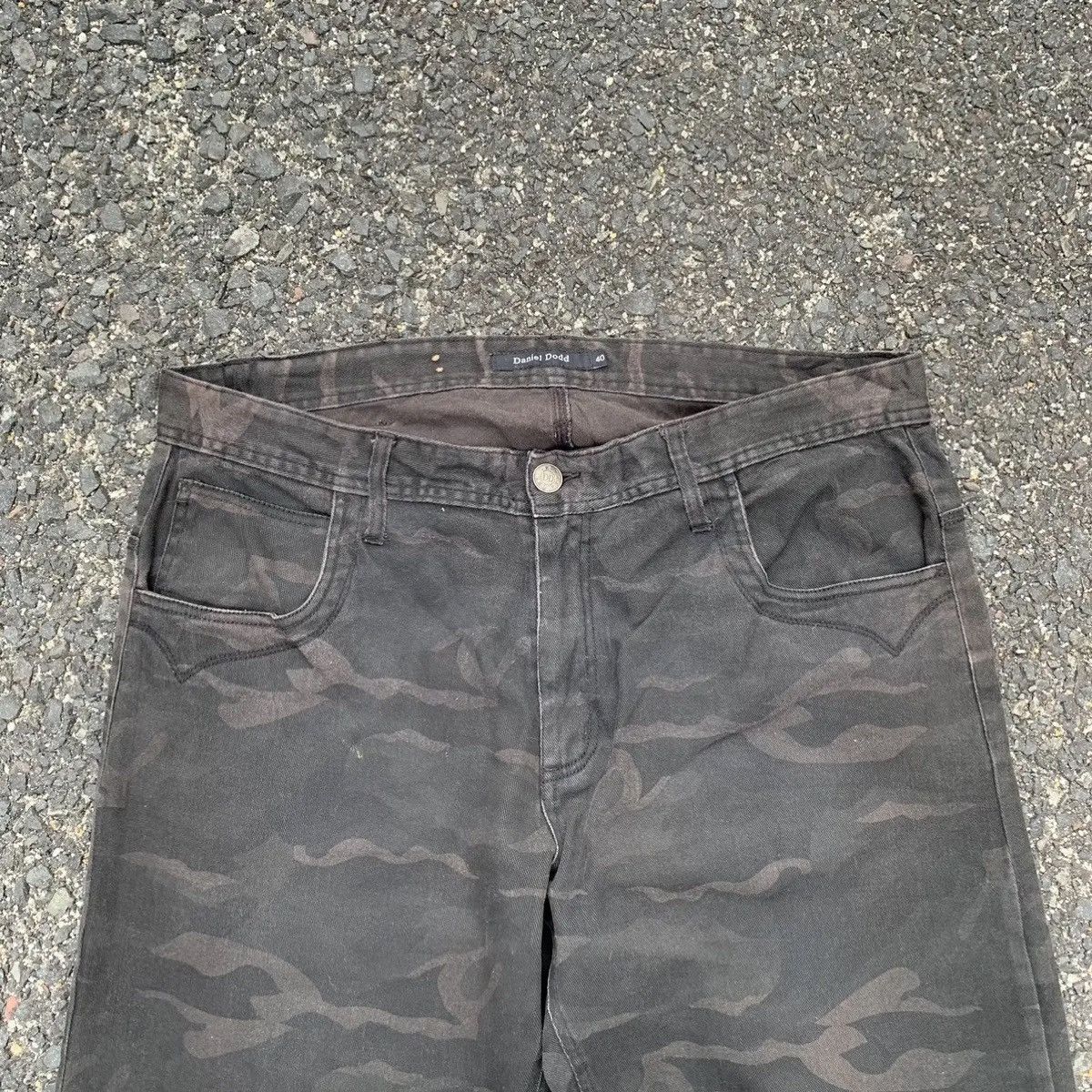 Danier × Hunter × Japanese Brand DanielDopp Camouflage Trousers Baggy Cinch Back Faded Pants Size US 38 / EU 54 - 2 Thumbnail