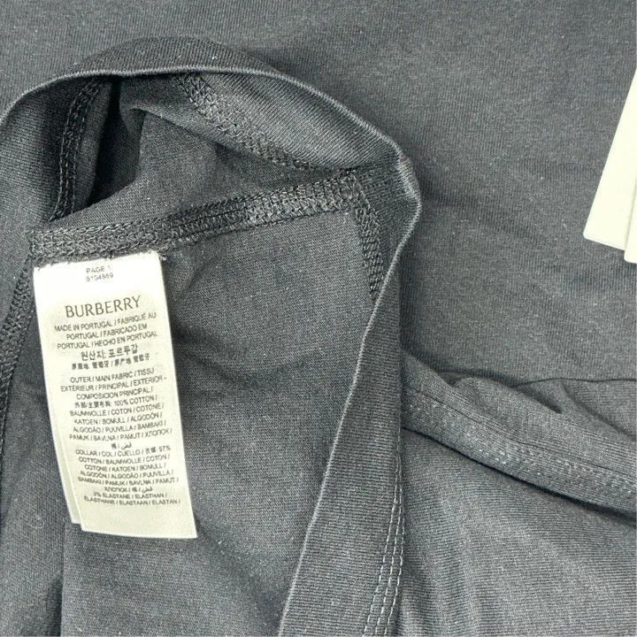 Burberry Burberry Burberry Black Short Sleeve Logo T-Shirt-2507 Size US M / EU 48-50 / 2 - 3 Thumbnail