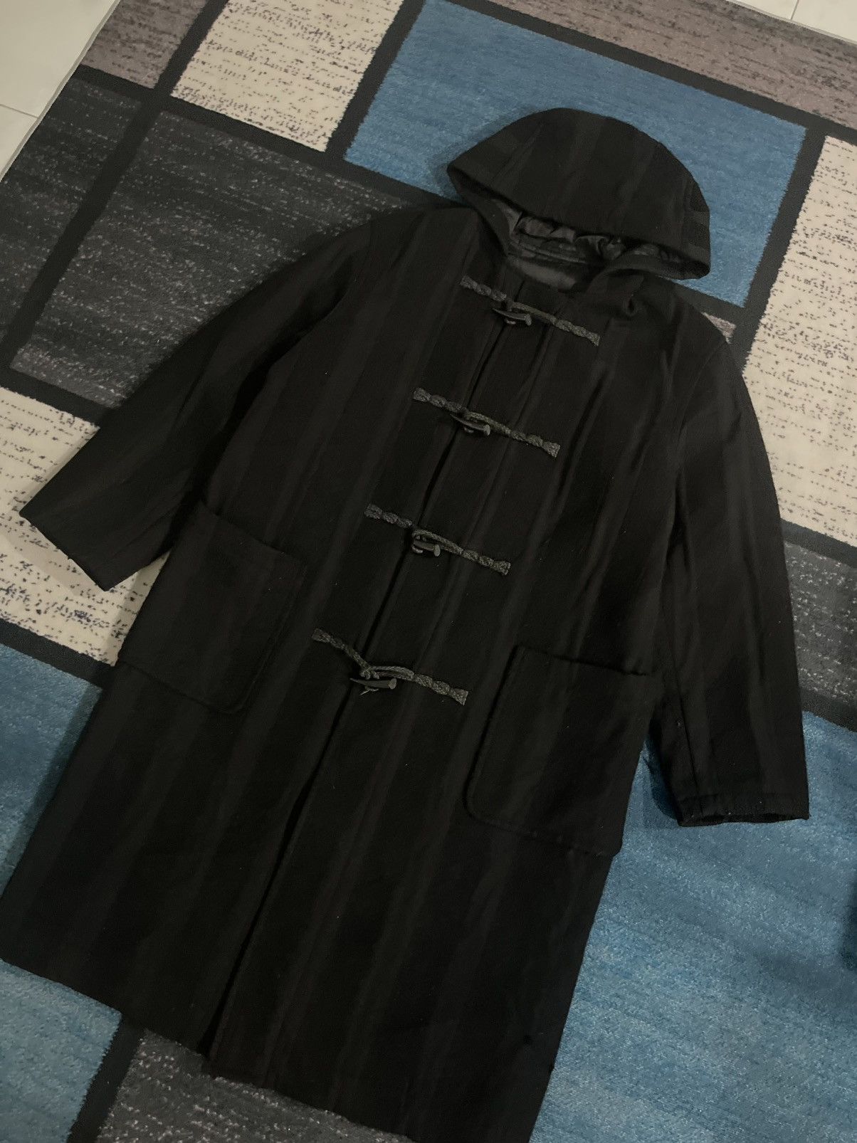 Yohji Yamamoto Vintage A.A.R Yohji Yamamoto Durban Hoodie Duffle Jacket Size US XL / EU 56 / 4 - 4 Thumbnail