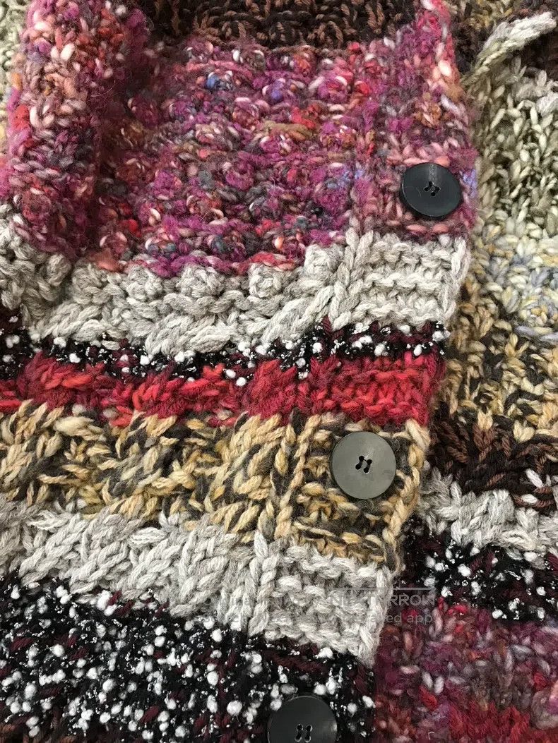 Dior Dior Colour-blocked wool knitted coat Size XS / US 0-2 / IT 36-38 - 4 Thumbnail