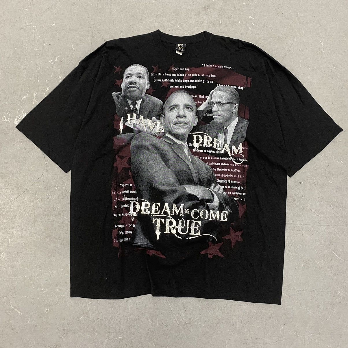 Rap Tees × Vintage Vintage Y2K Obama MLK Malcolm X Big Print Rap Tee AOP Size US XXL / EU 58 / 5 - 1 Thumbnail
