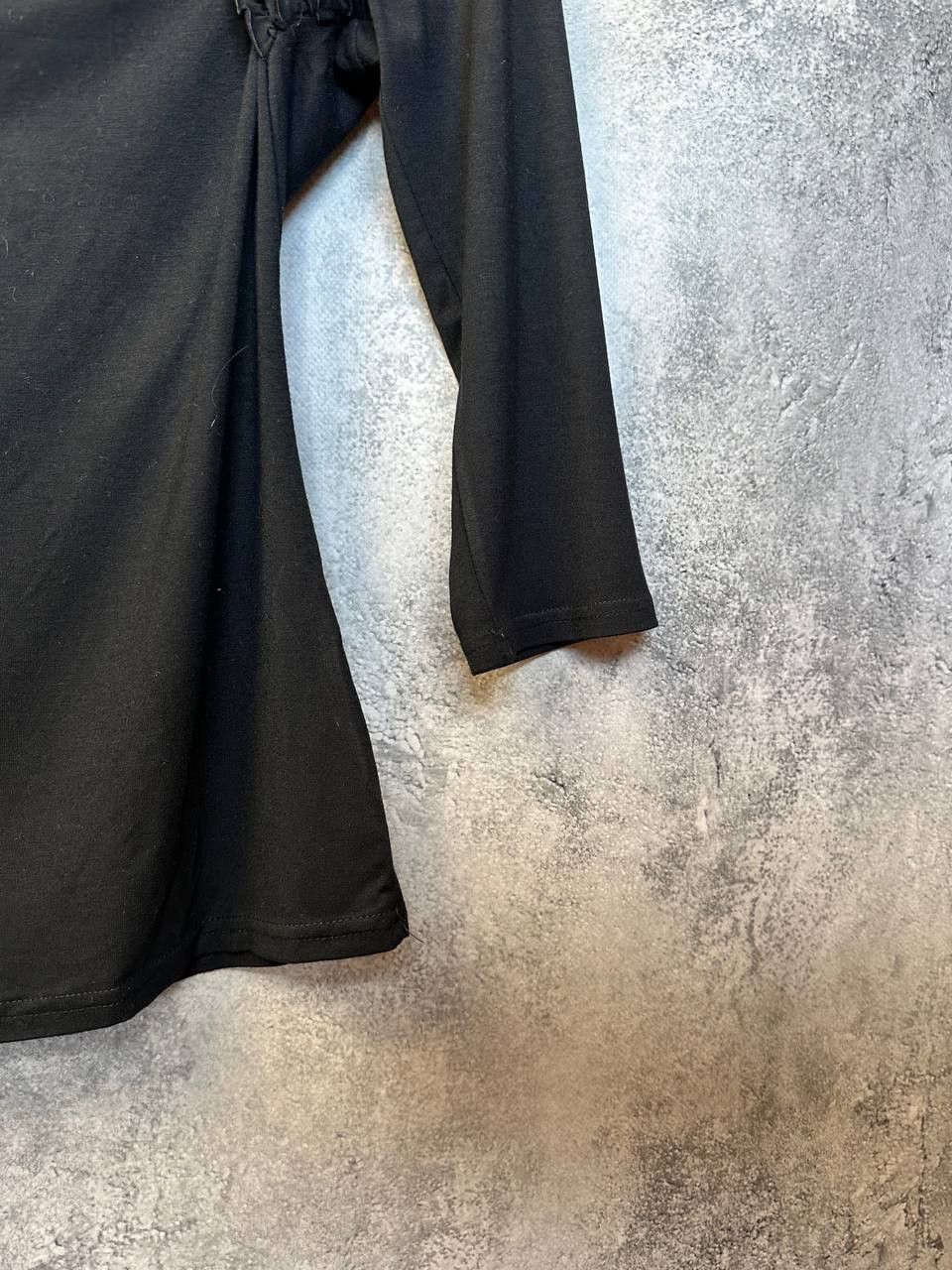 Designer Emma Somerset ES Collection Black Fitted Top Ruched Size M / US 6-8 / IT 42-44 - 9 Thumbnail
