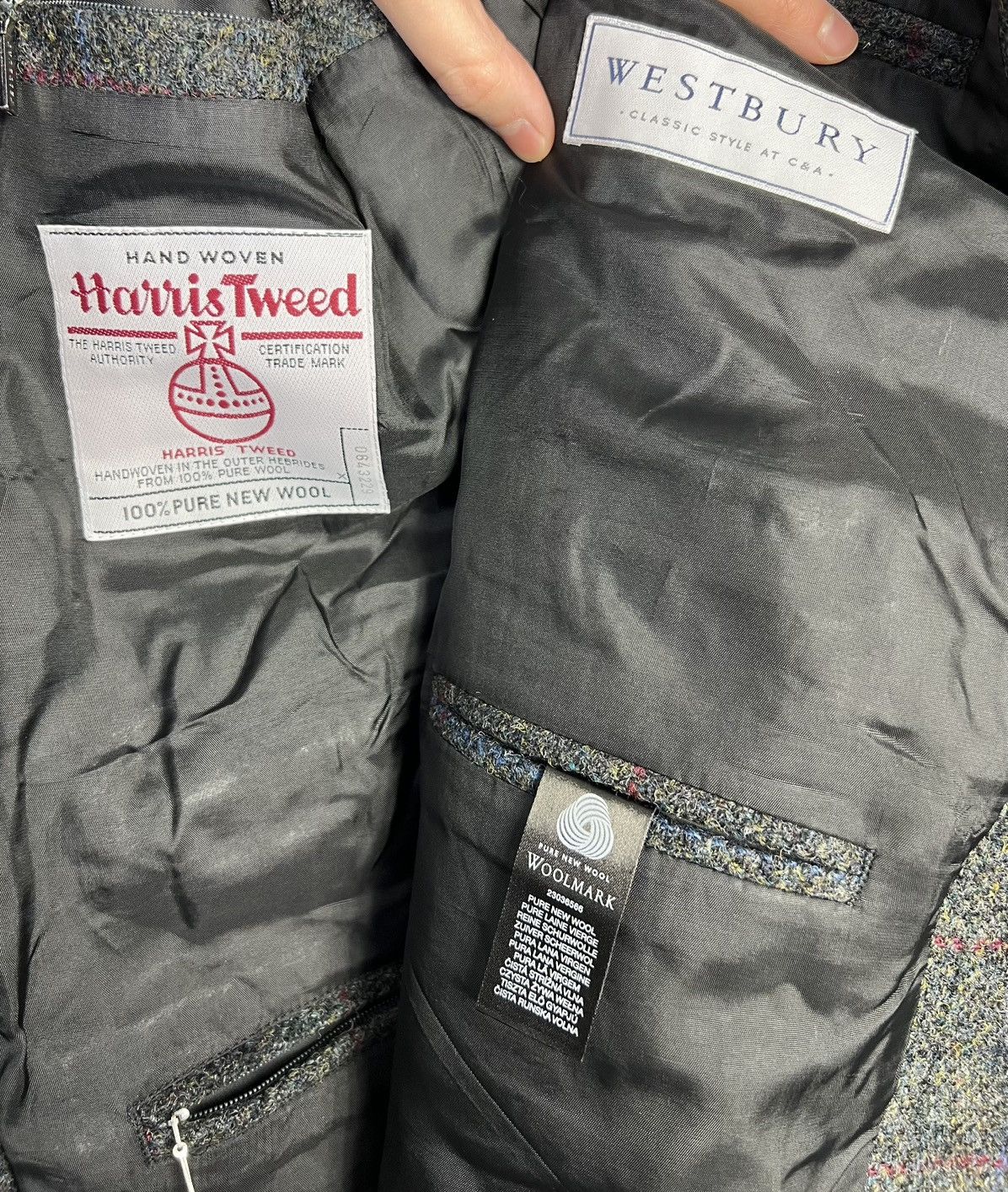 Harris Tweed Harris Tweed Wool Jacket, 100% Wool Size US L / EU 52-54 / 3 - 3 Thumbnail