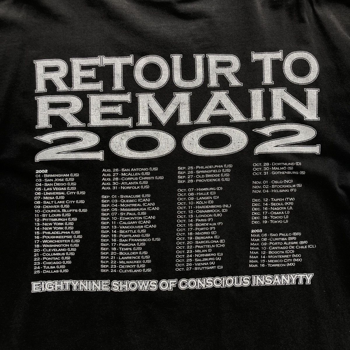 Band Tees In Flames Reroute Remain 2002 European Tour Vintage T-Shirt Size US XL / EU 56 / 4 - 8 Thumbnail