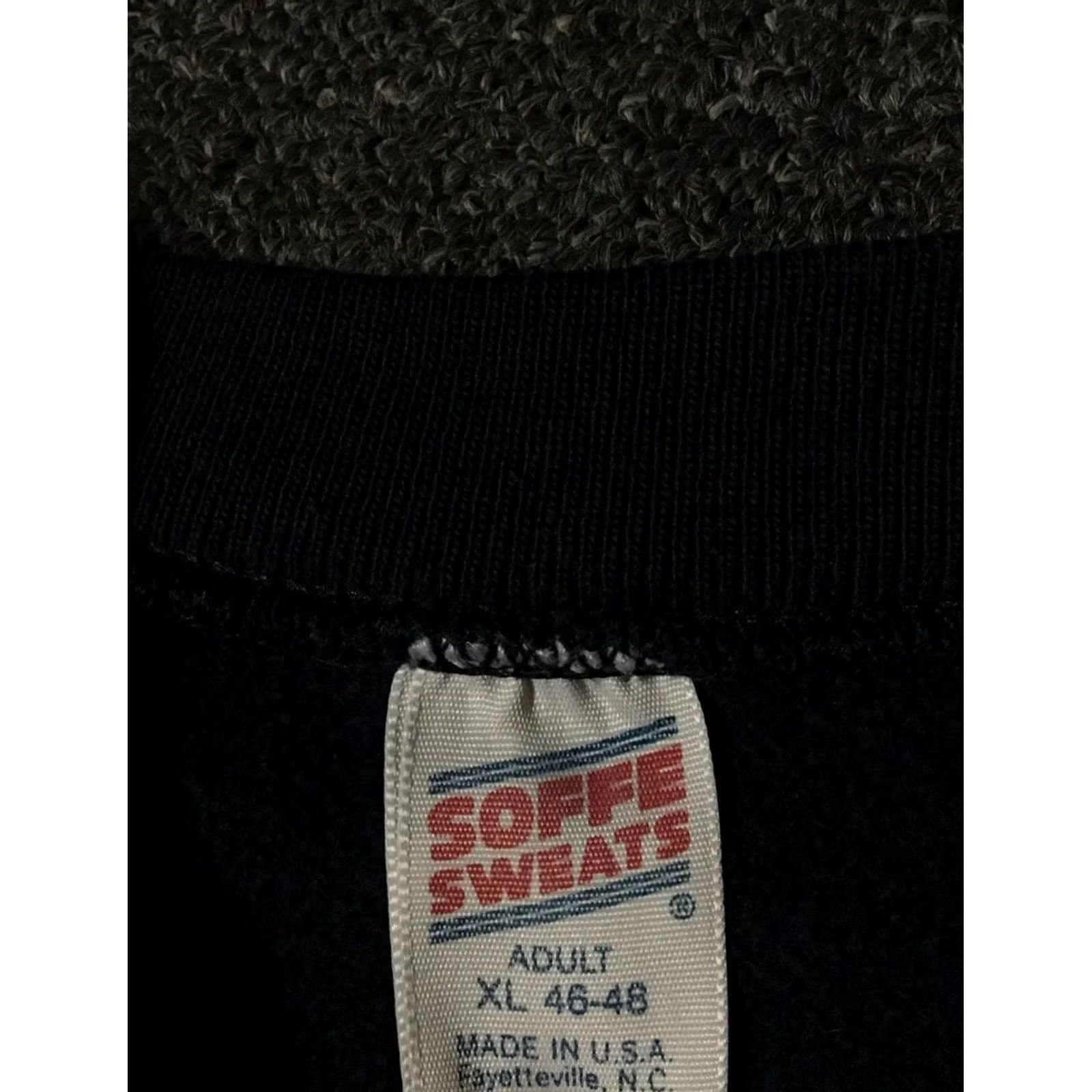 Vintage VINTAGE US Navy Spellout Sweatshirt Hoodie L Mens Blue 80s 90s College Band Navy Seal Military Graves? Size US L / EU 52-54 / 3 - 6 Thumbnail