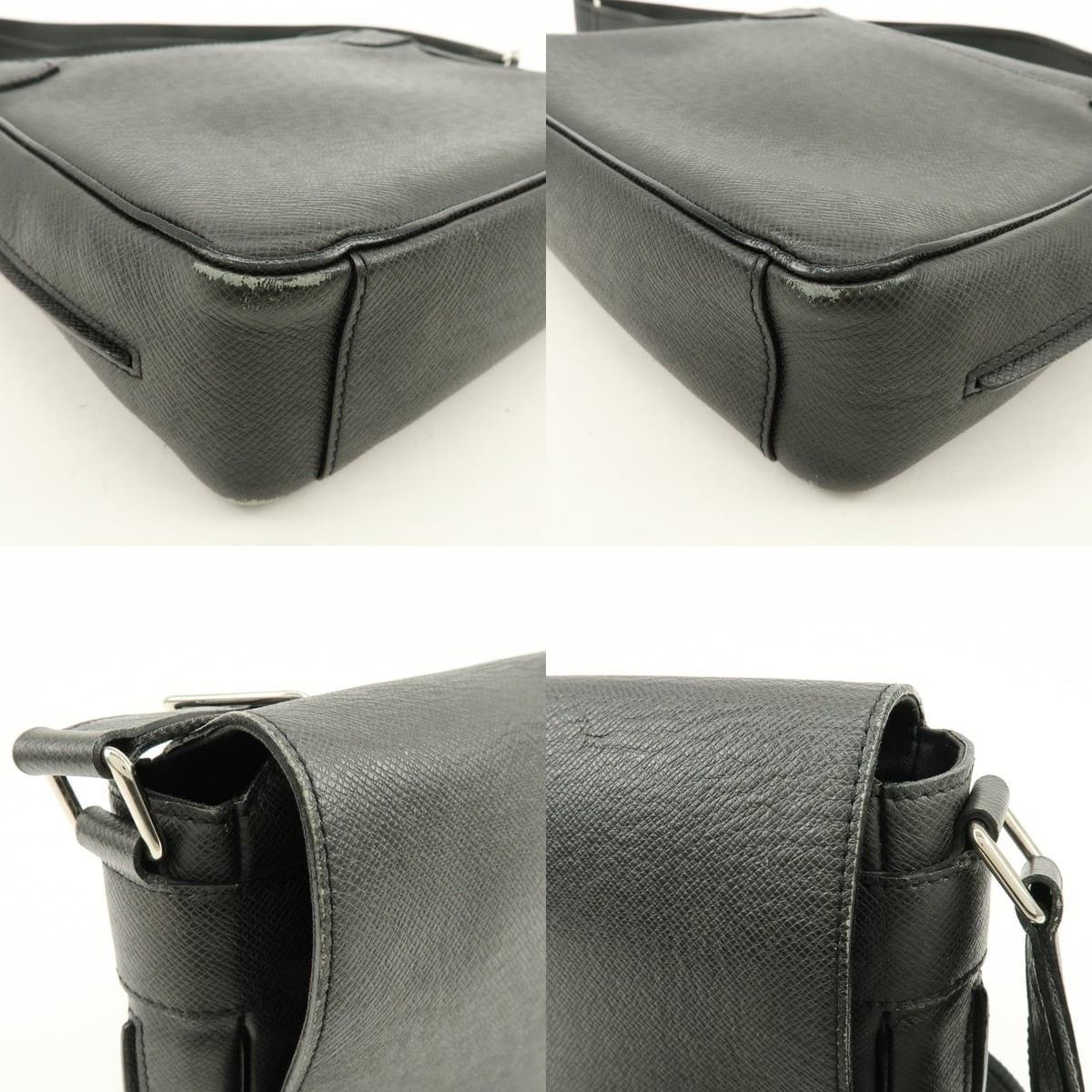 Louis Vuitton Louis Vuitton Taiga Victor Shoulder Bag Crossbody Black Size ONE SIZE - 5 Thumbnail