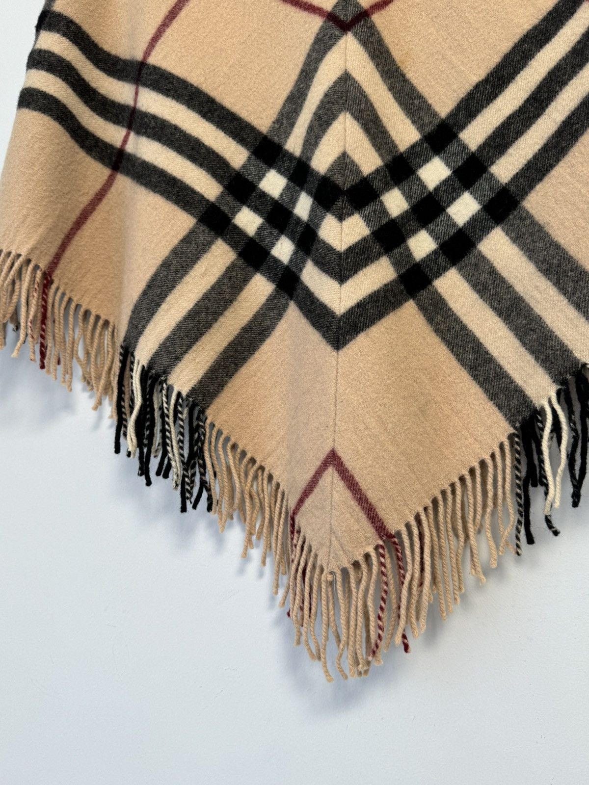 Burberry Burberry London Nova Check Poncho Cape Merino Wool& Cashmere Size L / US 10 / IT 46 - 16 Thumbnail